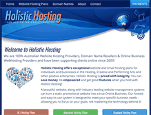 Tablet Screenshot of holistichosting.com